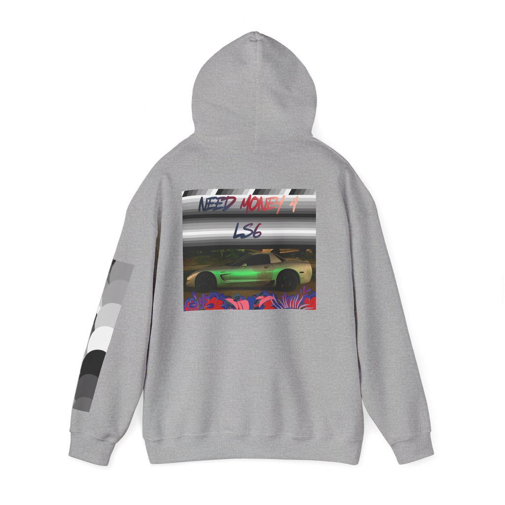 Racing Retro Hoodie — Neon Sports Car Graphic Sweatshirt