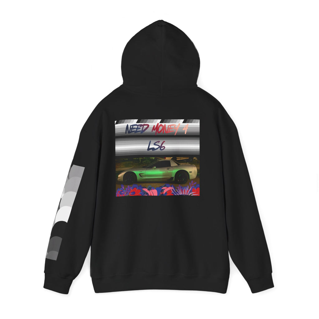 Racing Retro Hoodie — Neon Sports Car Graphic Sweatshirt
