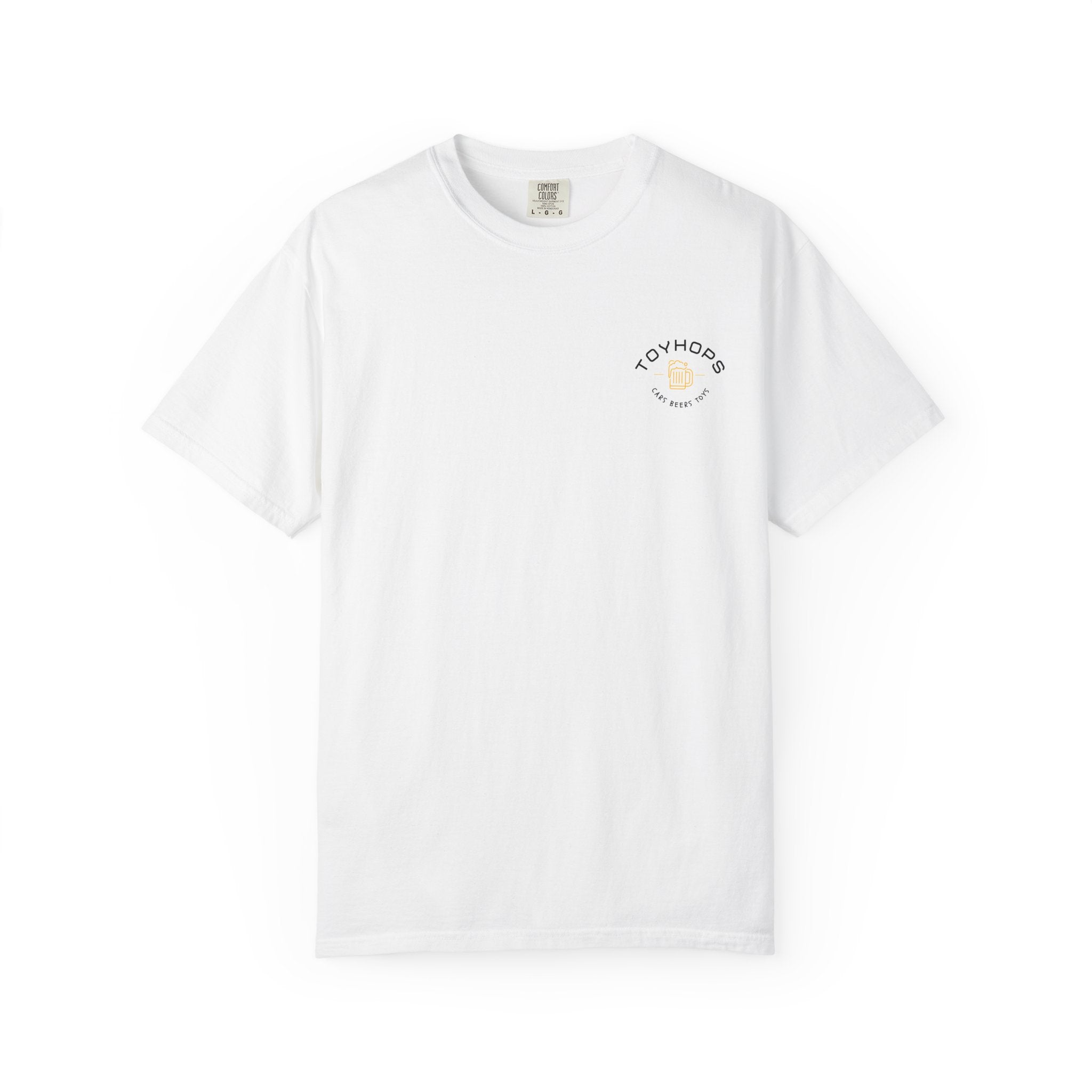 Street Racing Graphic T‑Shirt — Neon Fast Car Back Print ("Money" LS6)