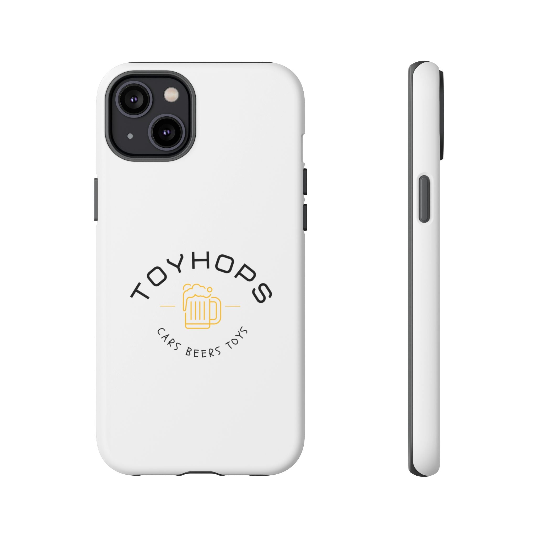 Phone Case — 'TOYHOPS' Logo with Beer Mug (Cars • Beers • Toys)