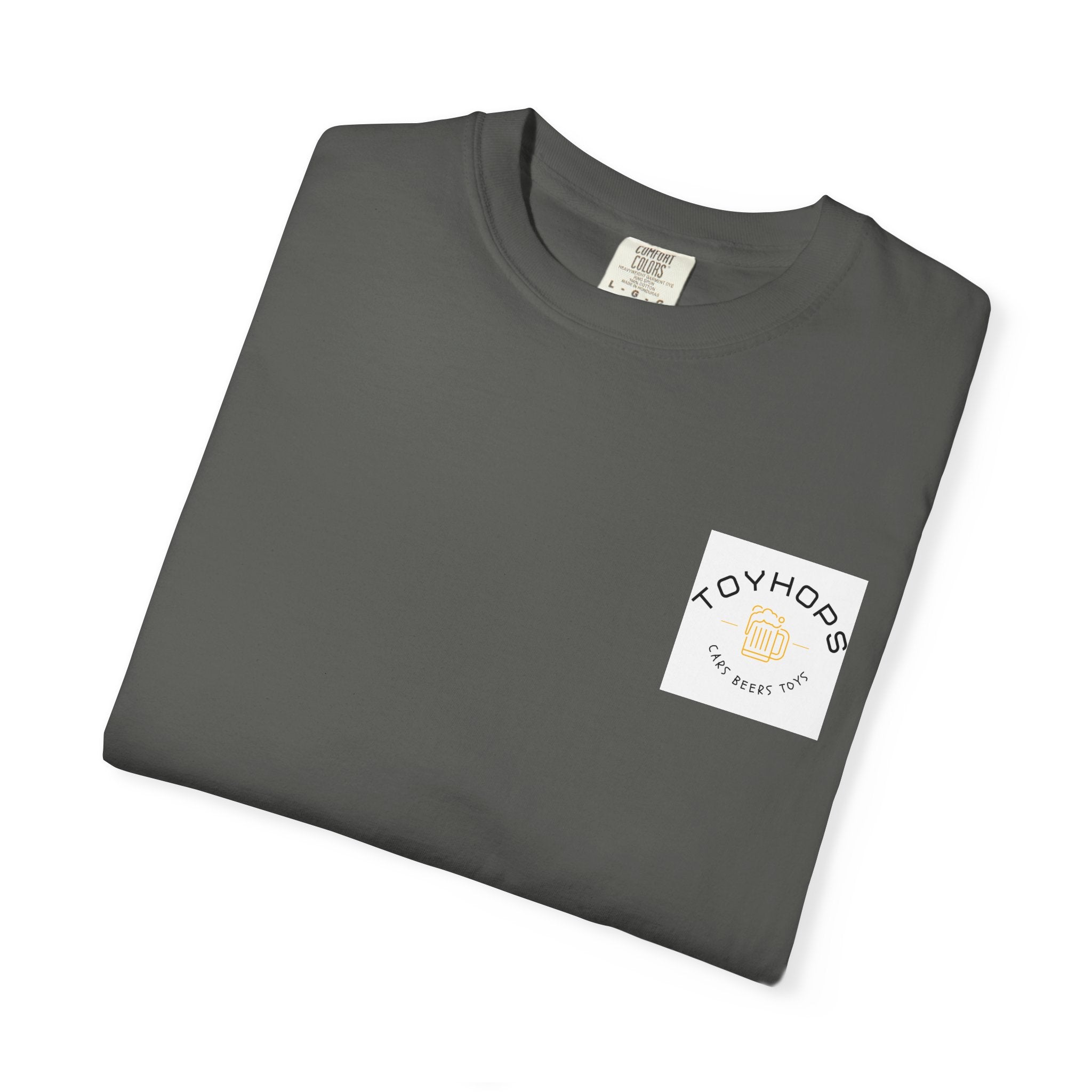 Street Racing Graphic T‑Shirt — Neon Fast Car Back Print ("Money" LS6)