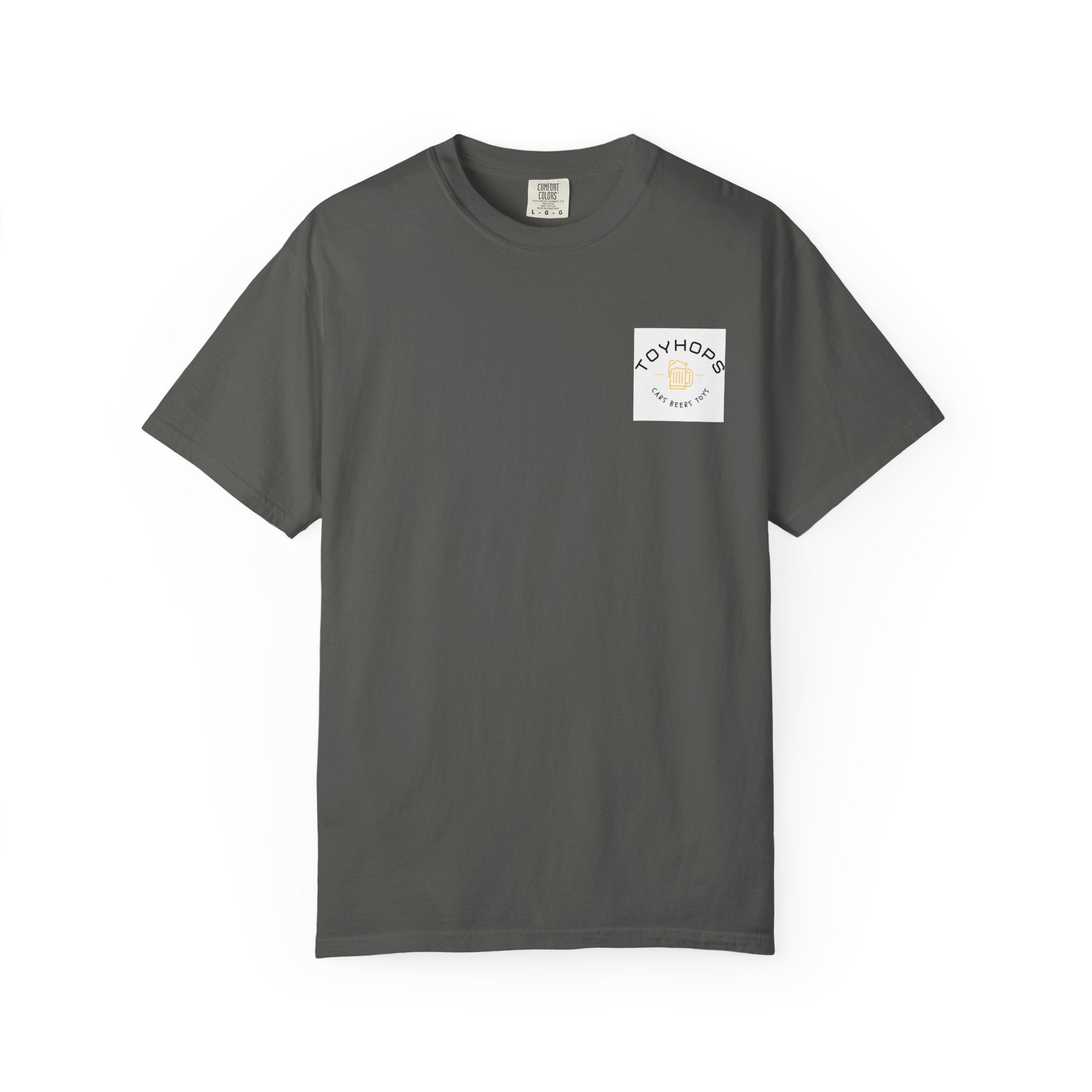 Street Racing Graphic T‑Shirt — Neon Fast Car Back Print ("Money" LS6)