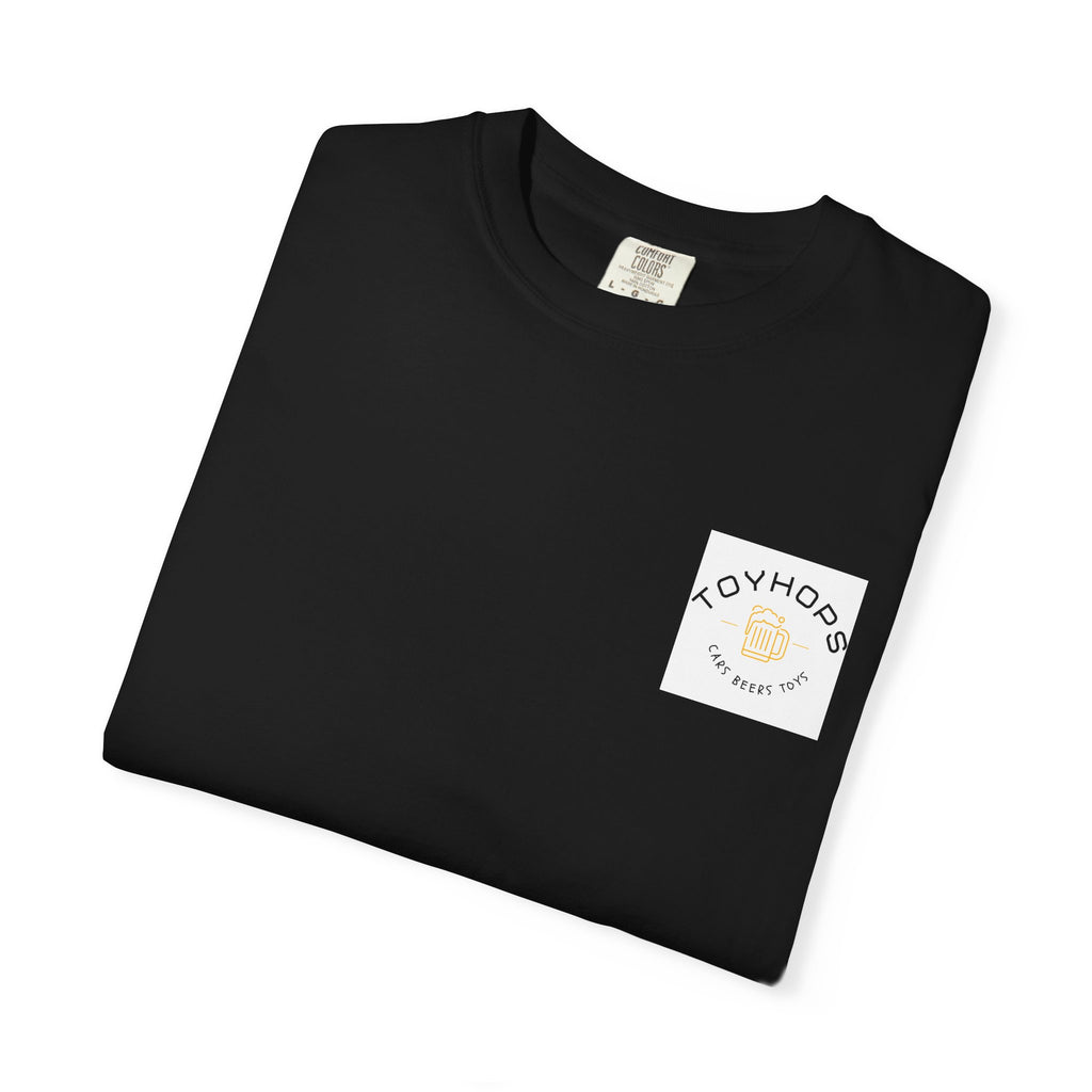 Street Racing Graphic T‑Shirt — Neon Fast Car Back Print ("Money" LS6)