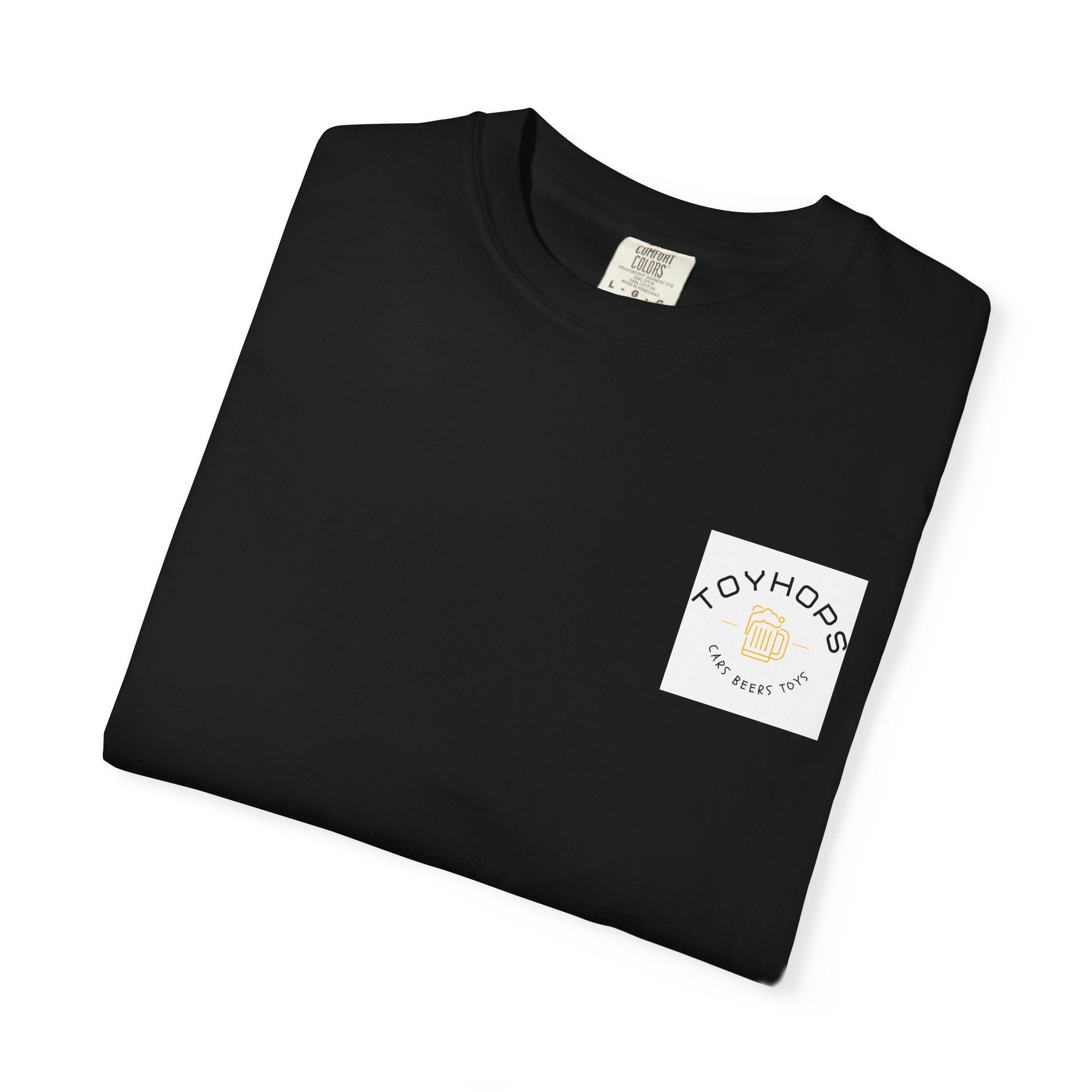 Street Racing Graphic T‑Shirt — Neon Fast Car Back Print ("Money" LS6)
