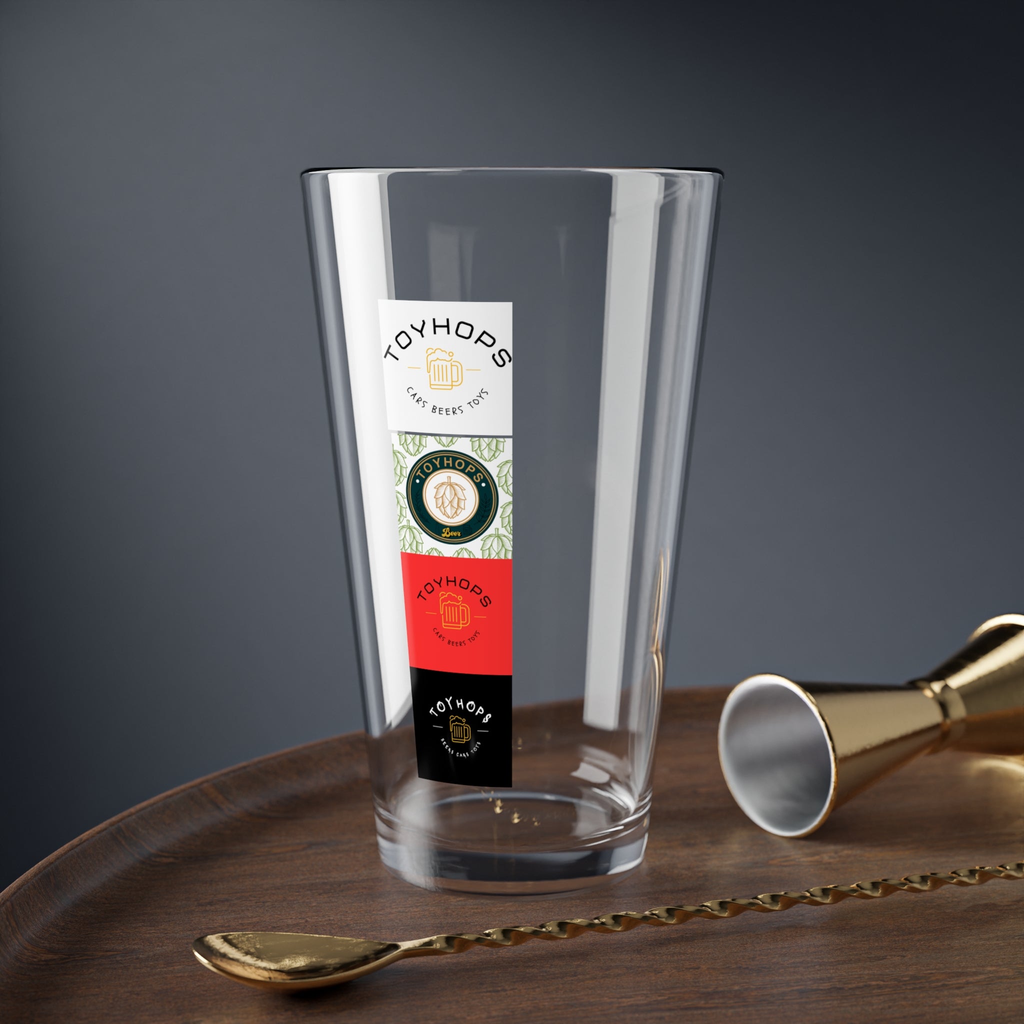 Toyhops Mixing Glass 16oz — Cocktail Mixing & Bartending Glass