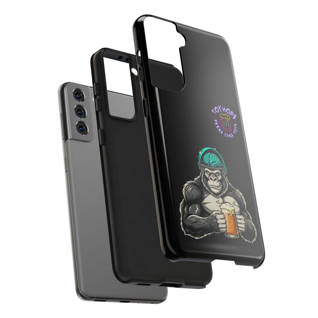 Wildlife Bar Crew Phone Case — Bear, Wolf & Raccoon Drinking Art Tough Phone Case