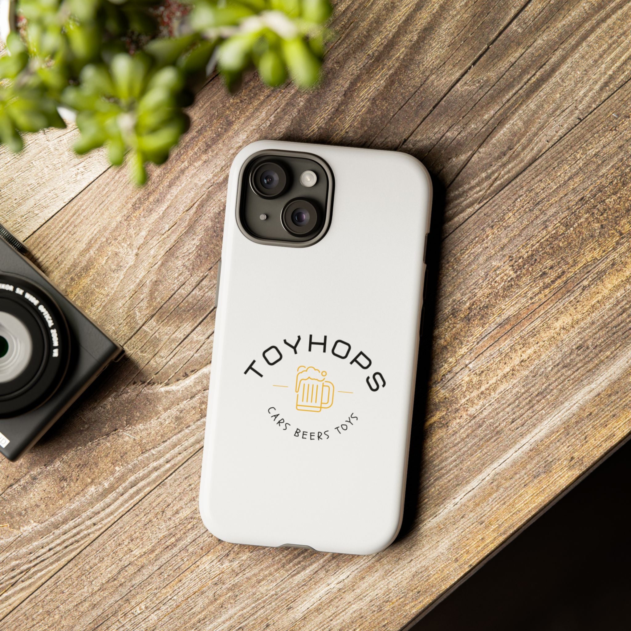 Phone Case — 'TOYHOPS' Logo with Beer Mug (Cars • Beers • Toys)