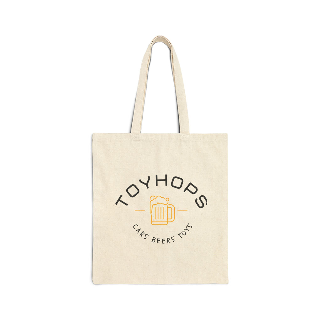Toyhops Logo Canvas Tote Bag — 'Need Money 4 LS6' Car Graphic Tote
