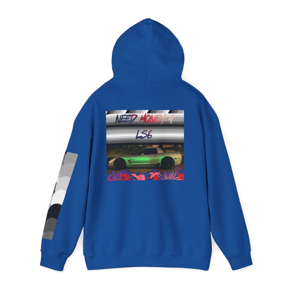 Racing Retro Hoodie — Neon Sports Car Graphic Sweatshirt