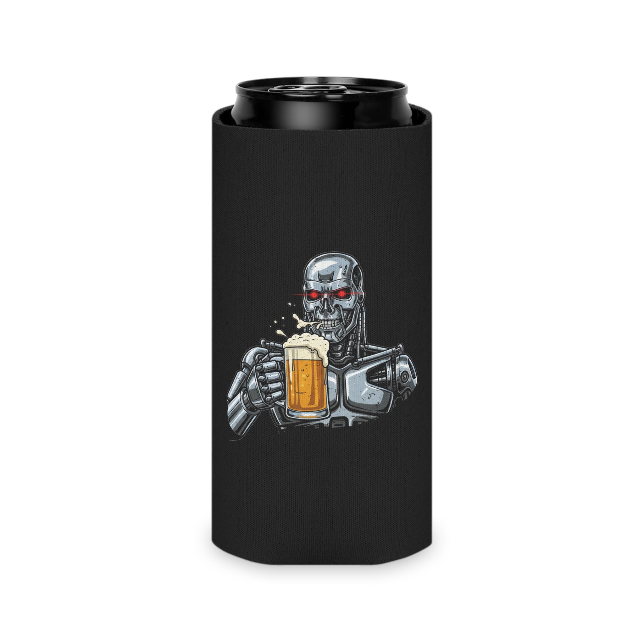 Terminator Robot Cheers Can Cooler - Beer Cooler Koozie