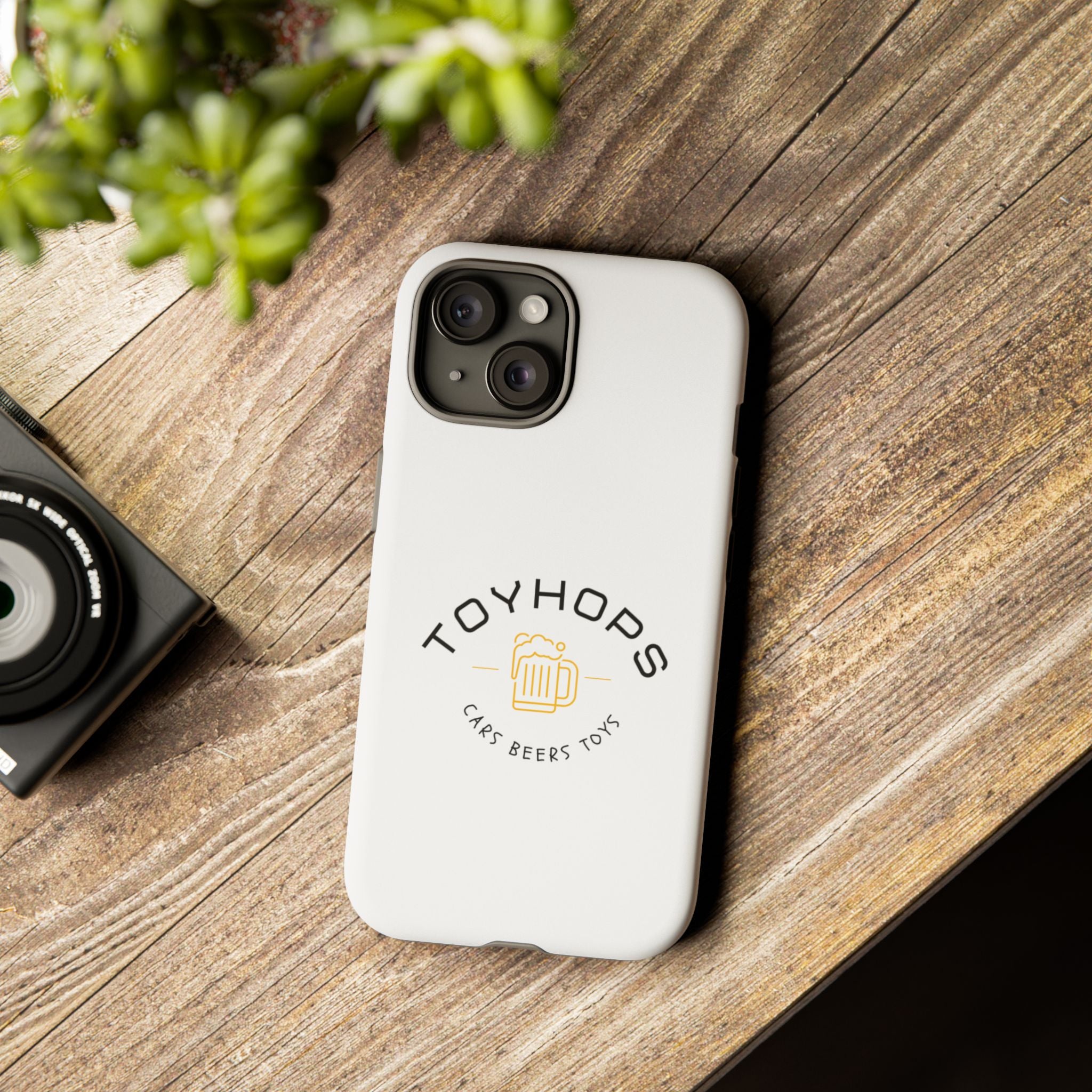 Phone Case — 'TOYHOPS' Logo with Beer Mug (Cars • Beers • Toys)