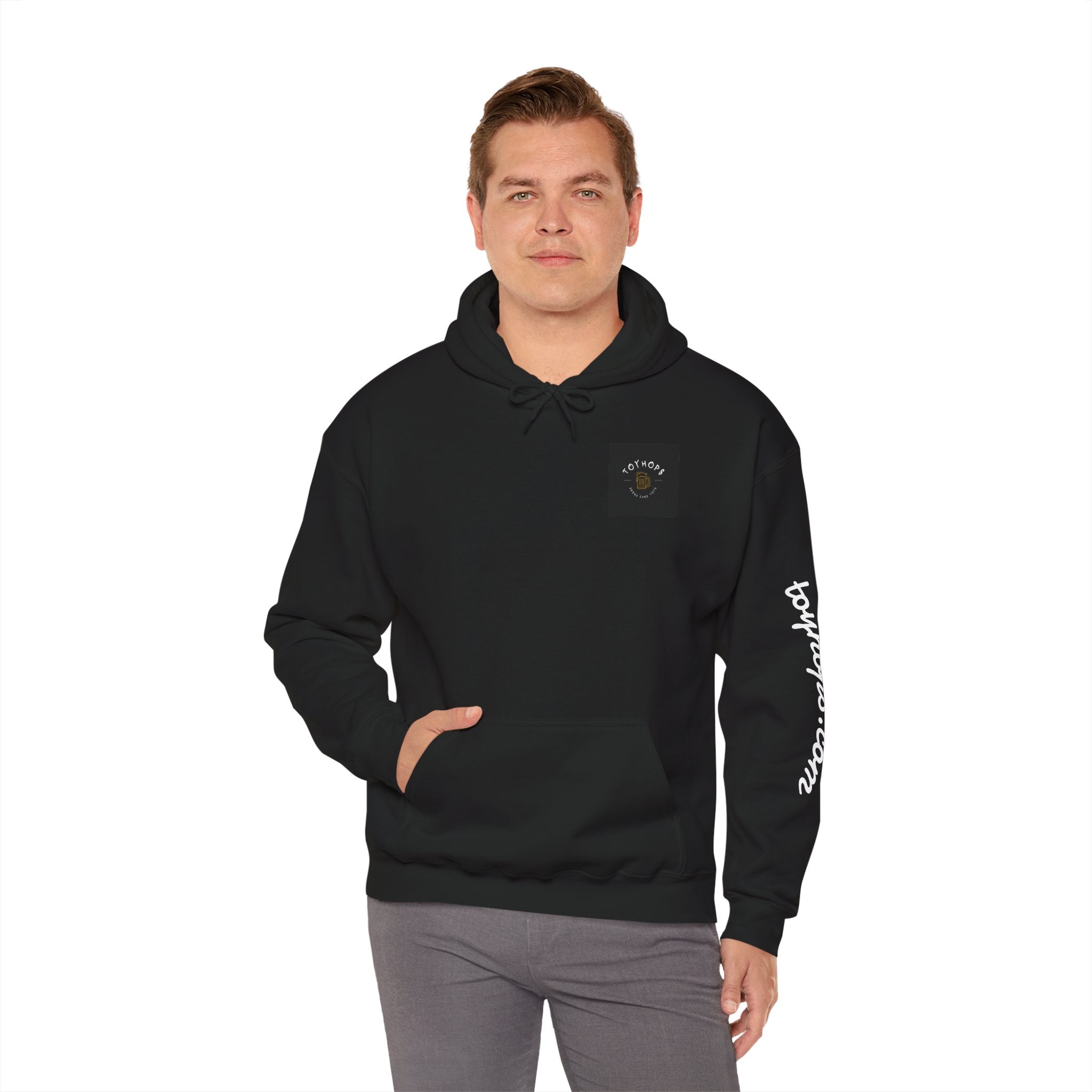 Los Angeles Red Sports Car Hoodie — Retro Sunset Cityscape Pullover