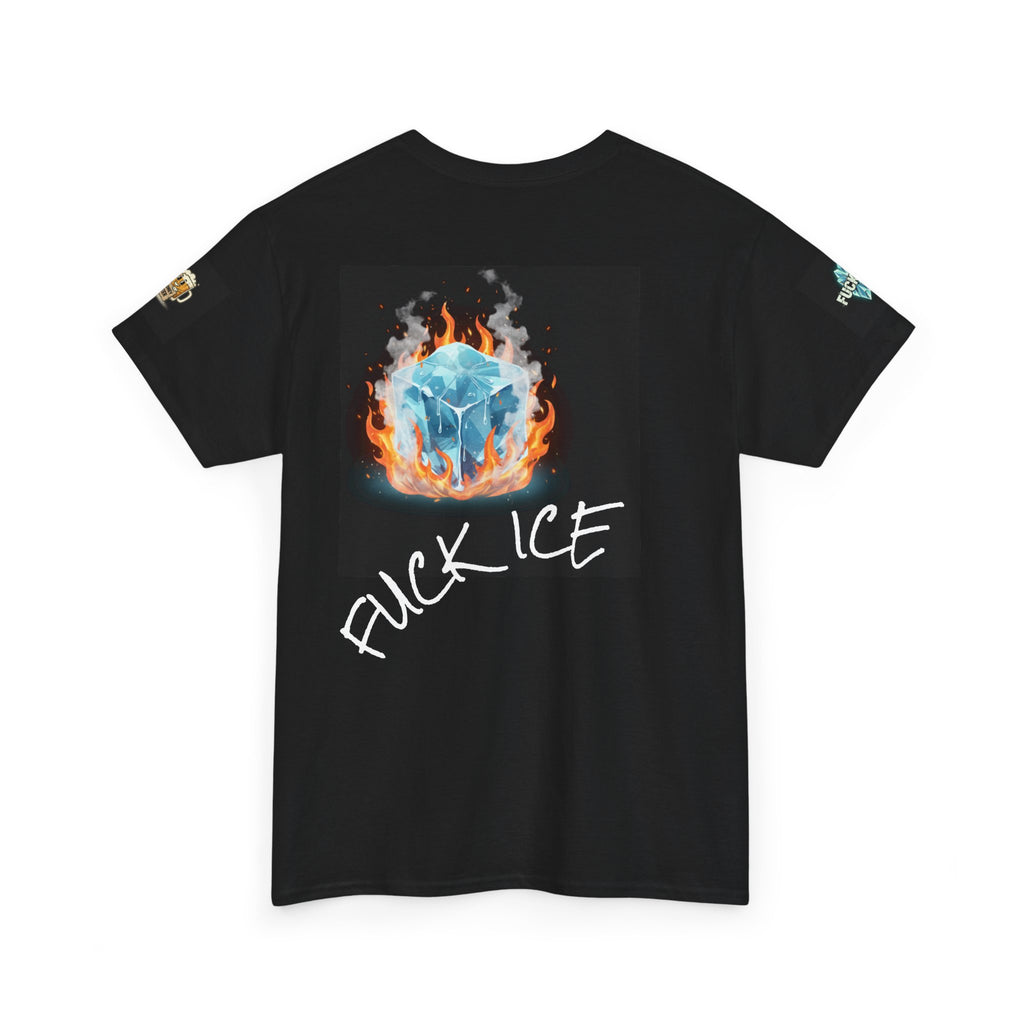 Graphic Tee — 'F*** Ice' Flaming Ice Cube Streetwear T-Shirt