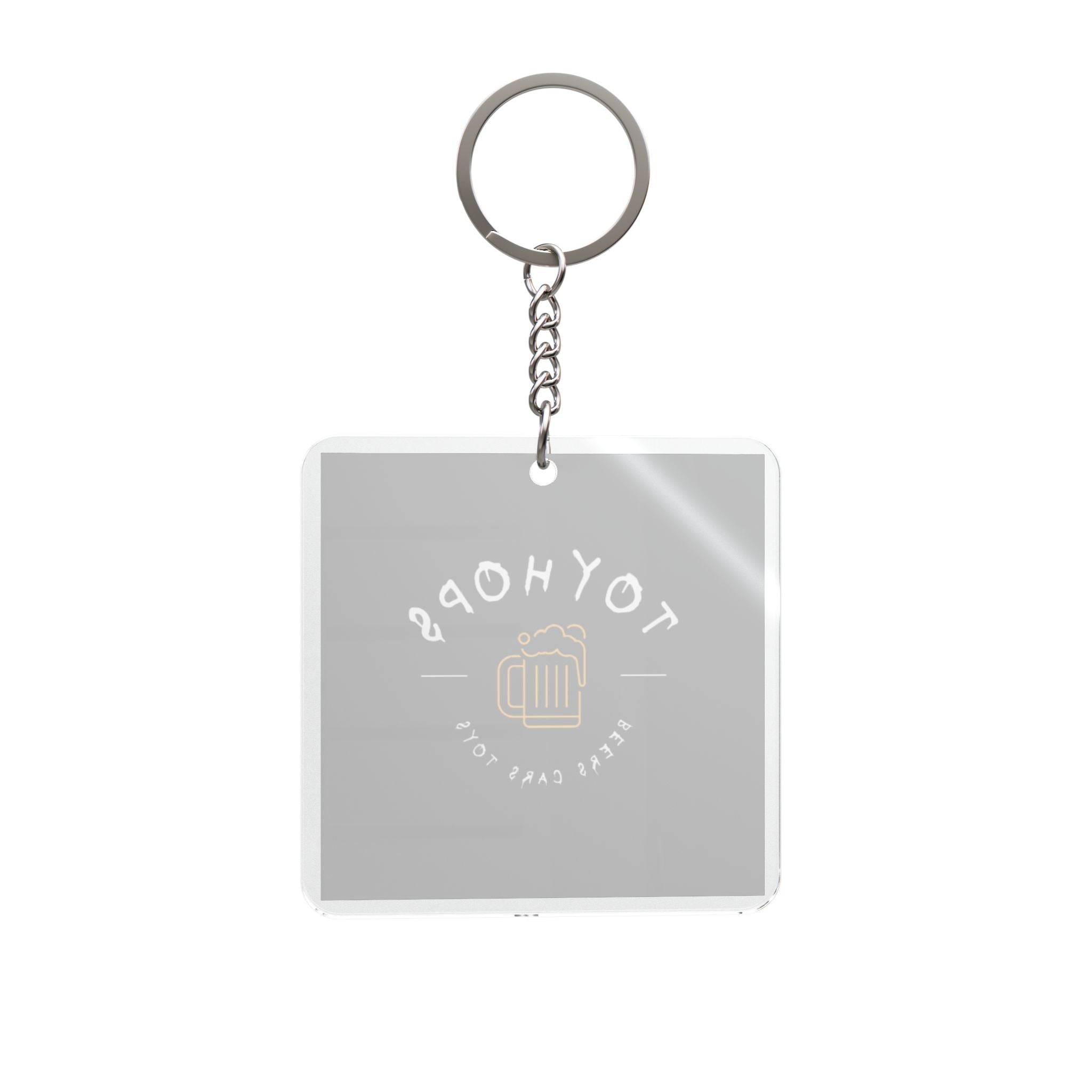 Square Keychain — ToyHops Beer Logo Keyring (Novelty Brewery Accessory)