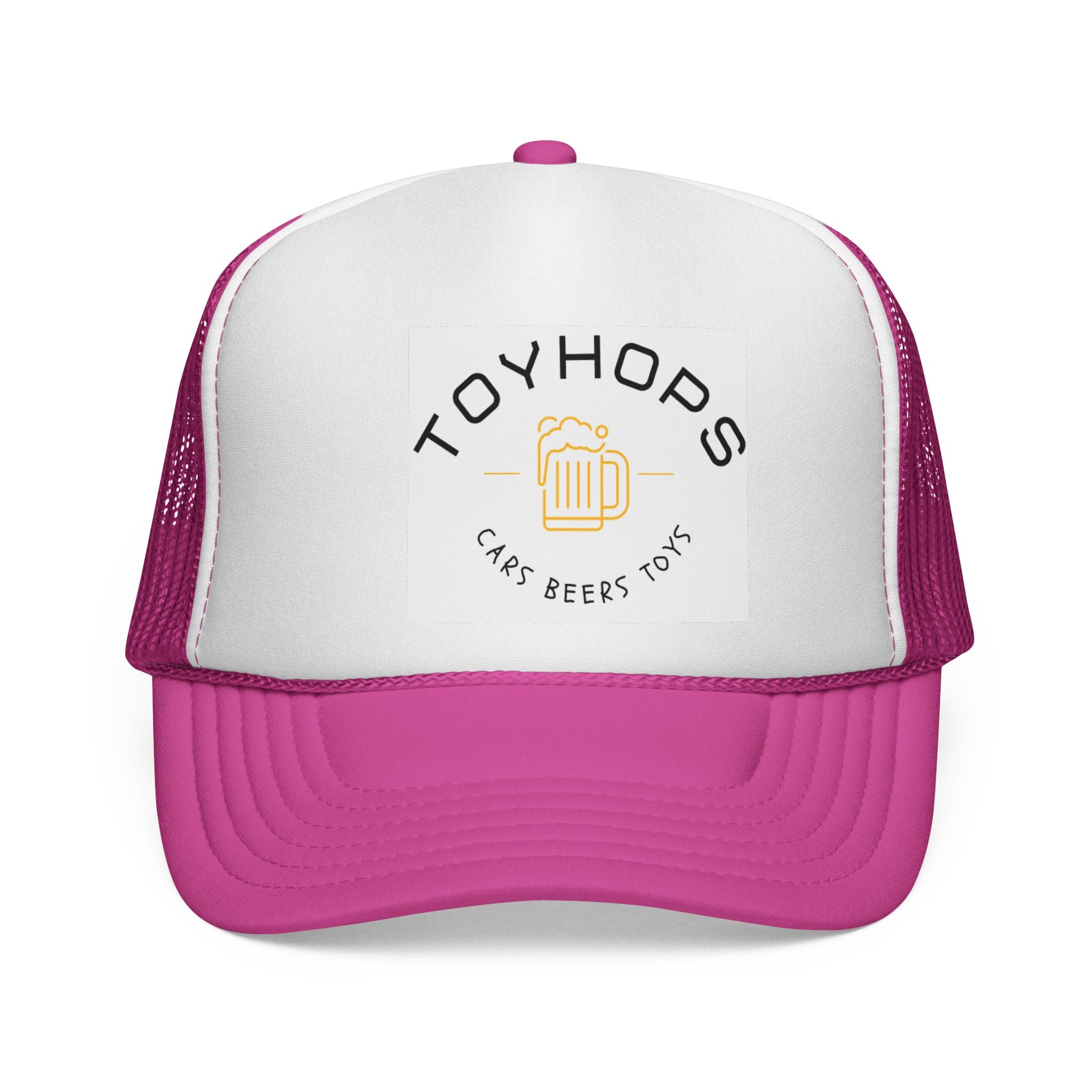 ToyHops Trucker Hat – 'Cars Beers Toys' Retro Mesh Cap