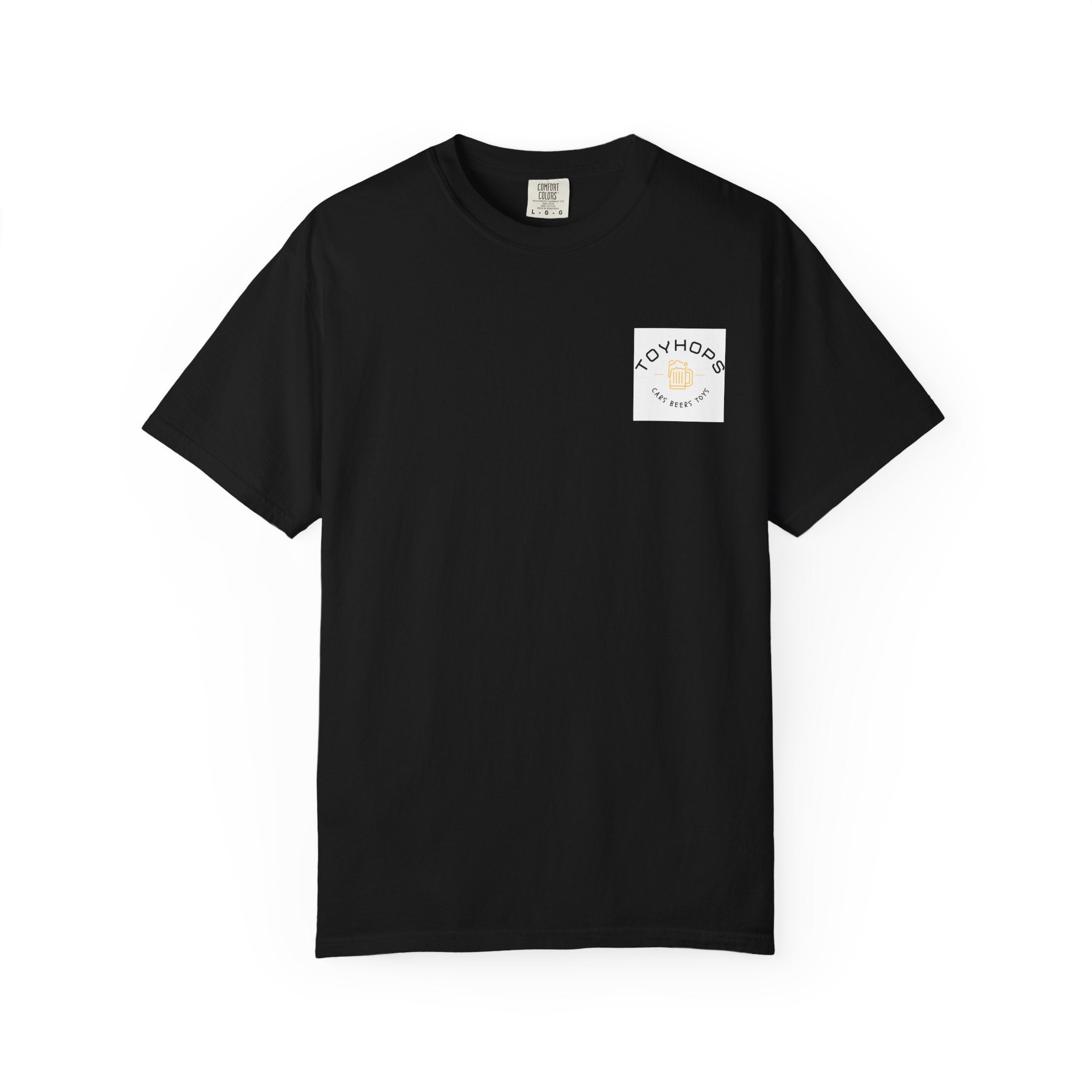 Street Racing Graphic T‑Shirt — Neon Fast Car Back Print ("Money" LS6)