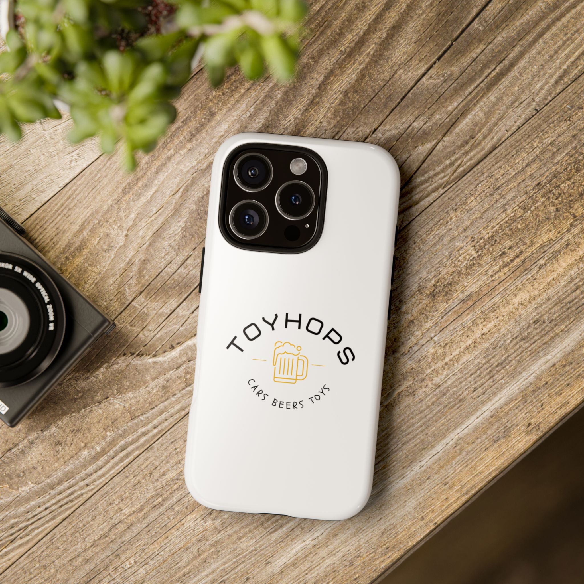 Phone Case — 'TOYHOPS' Logo with Beer Mug (Cars • Beers • Toys)