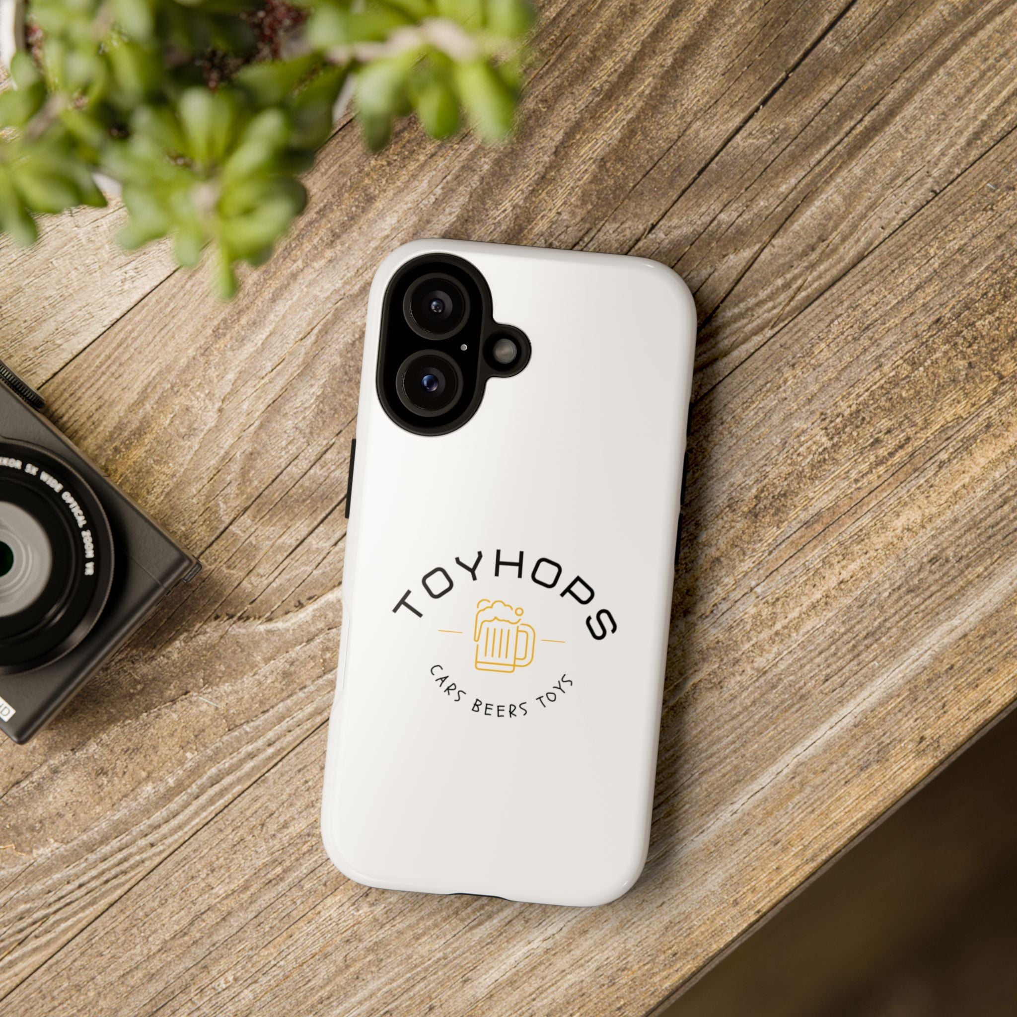 Phone Case — 'TOYHOPS' Logo with Beer Mug (Cars • Beers • Toys)
