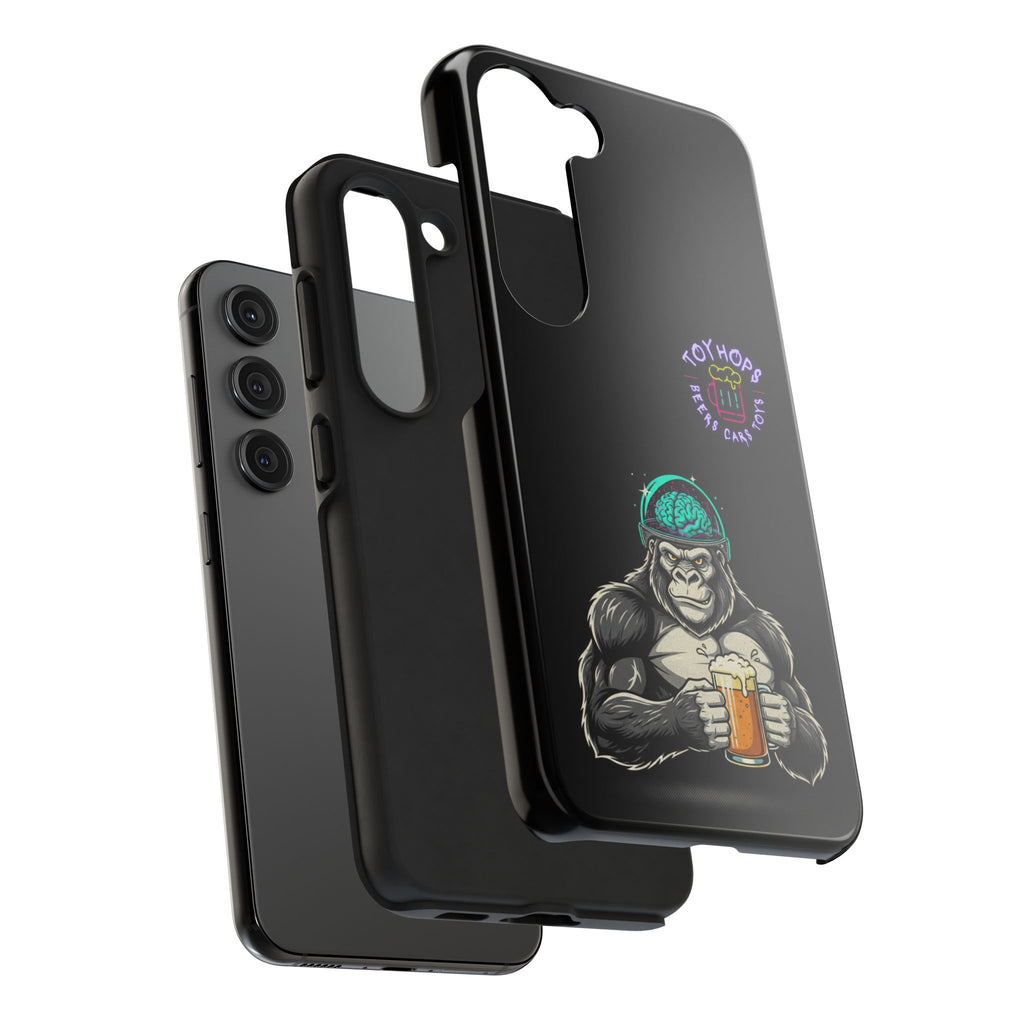 Wildlife Bar Crew Phone Case — Bear, Wolf & Raccoon Drinking Art Tough Phone Case