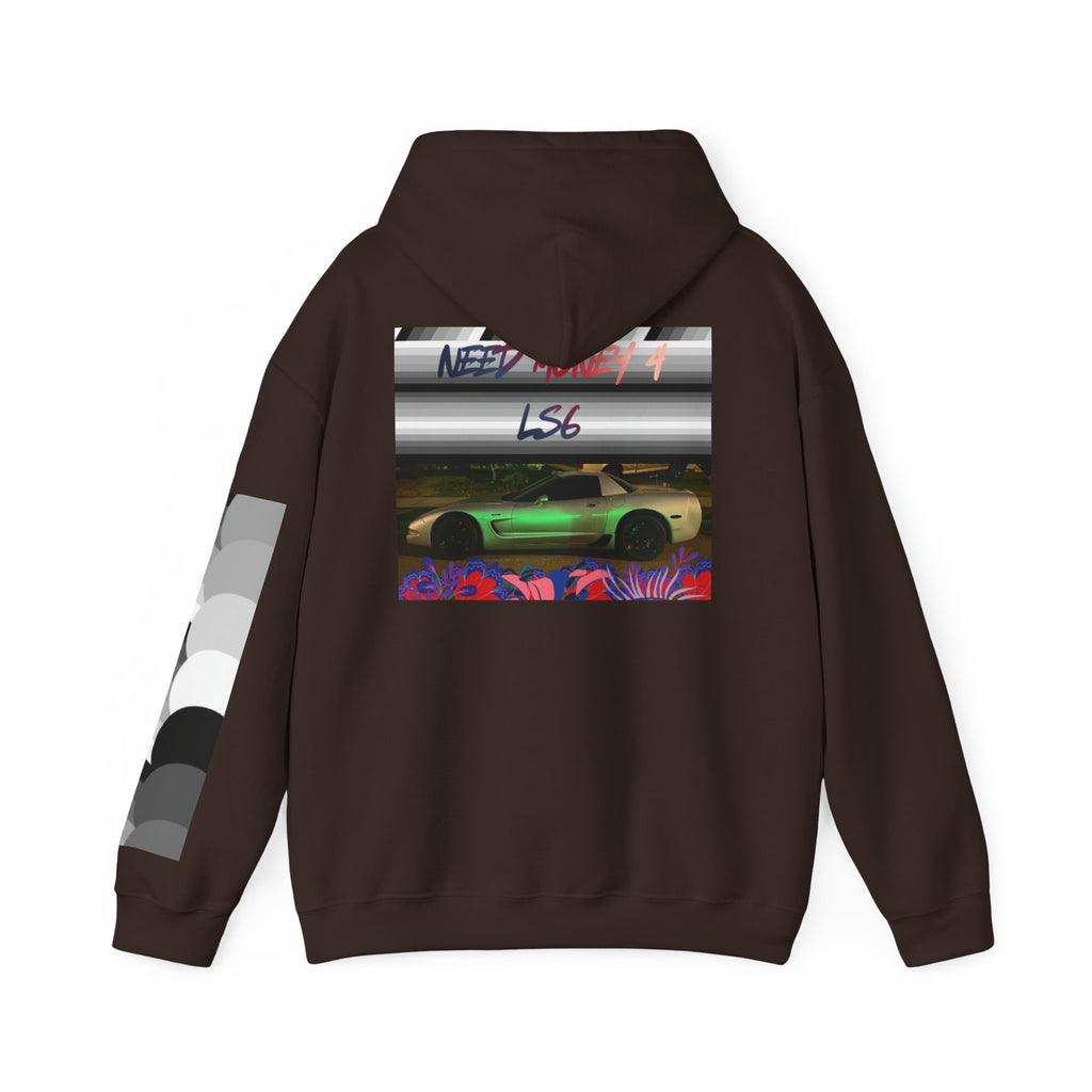 Racing Retro Hoodie — Neon Sports Car Graphic Sweatshirt