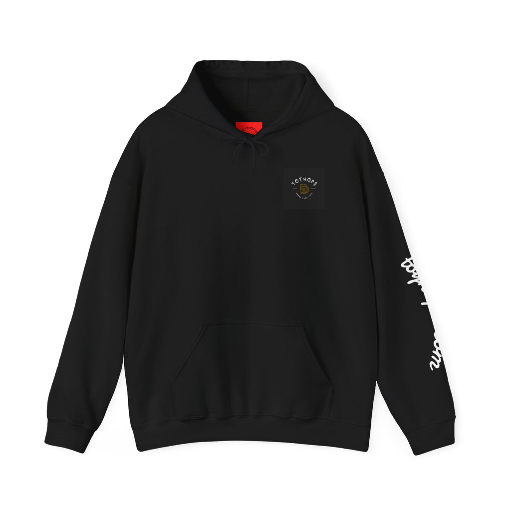Los Angeles Red Sports Car Hoodie — Retro Sunset Cityscape Pullover