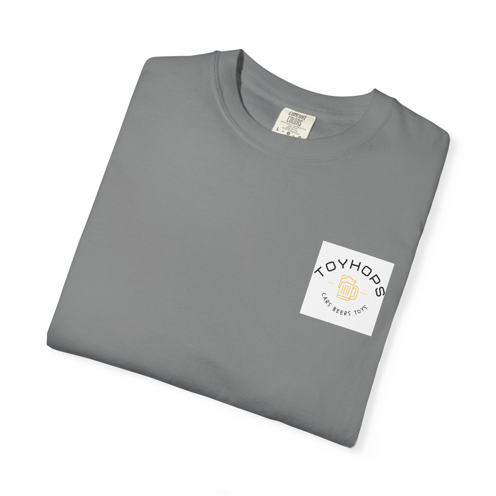 Street Racing Graphic T‑Shirt — Neon Fast Car Back Print ("Money" LS6)