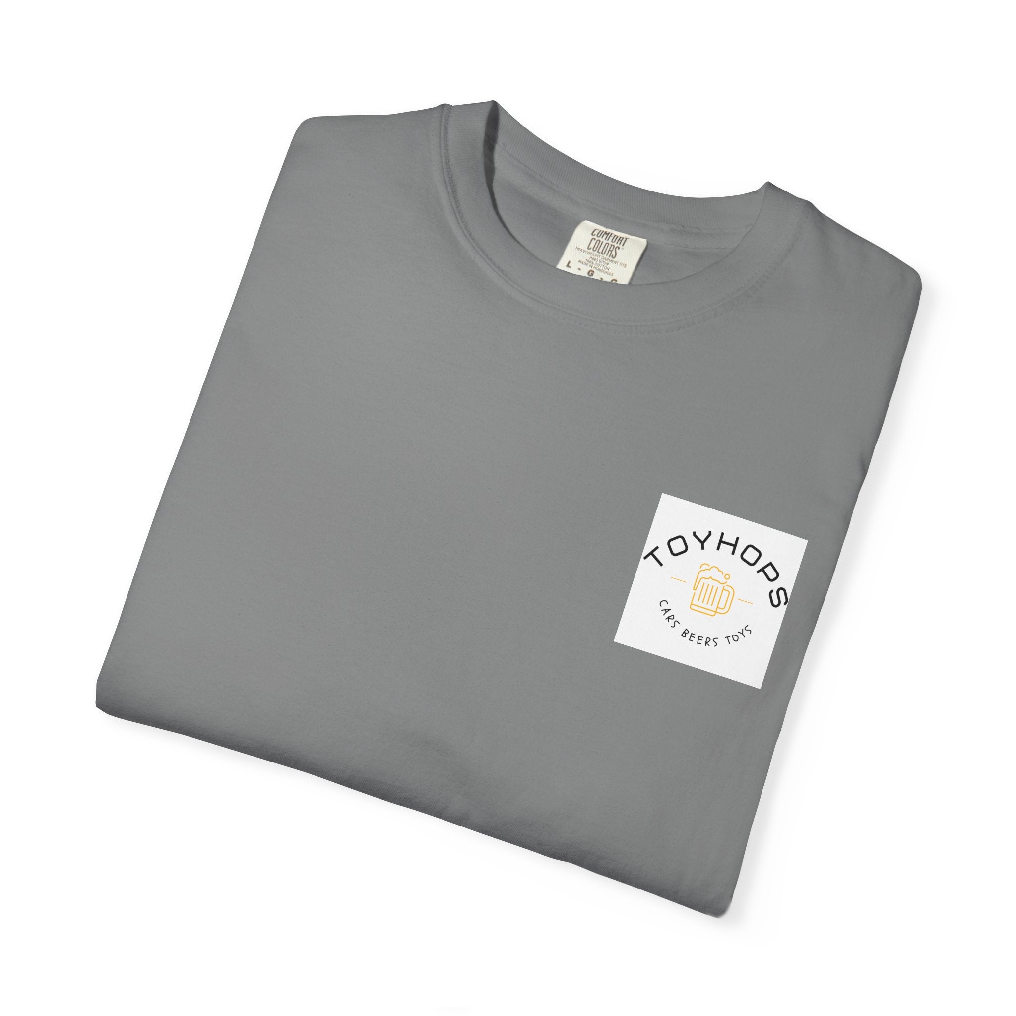 Street Racing Graphic T‑Shirt — Neon Fast Car Back Print ("Money" LS6)