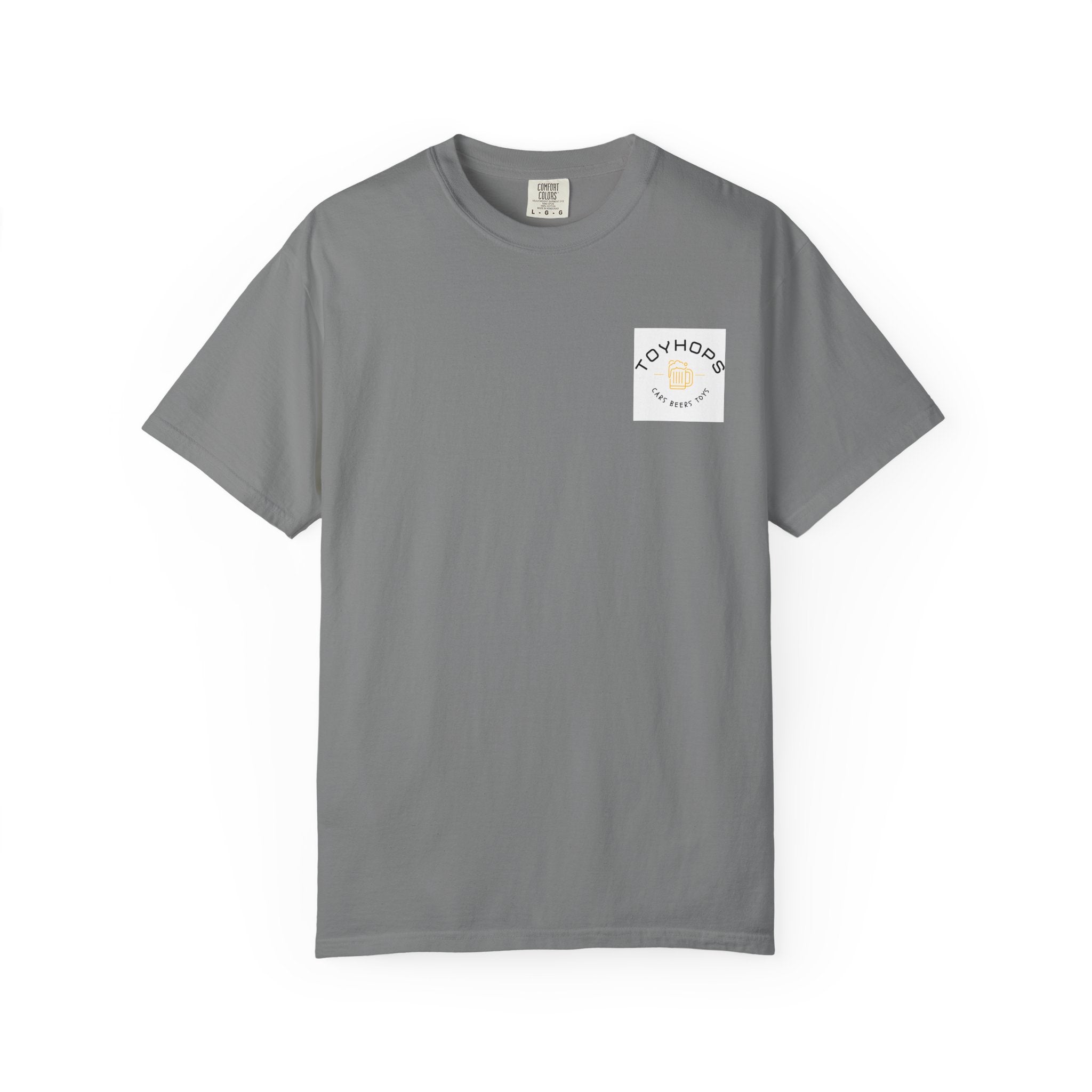 Street Racing Graphic T‑Shirt — Neon Fast Car Back Print ("Money" LS6)