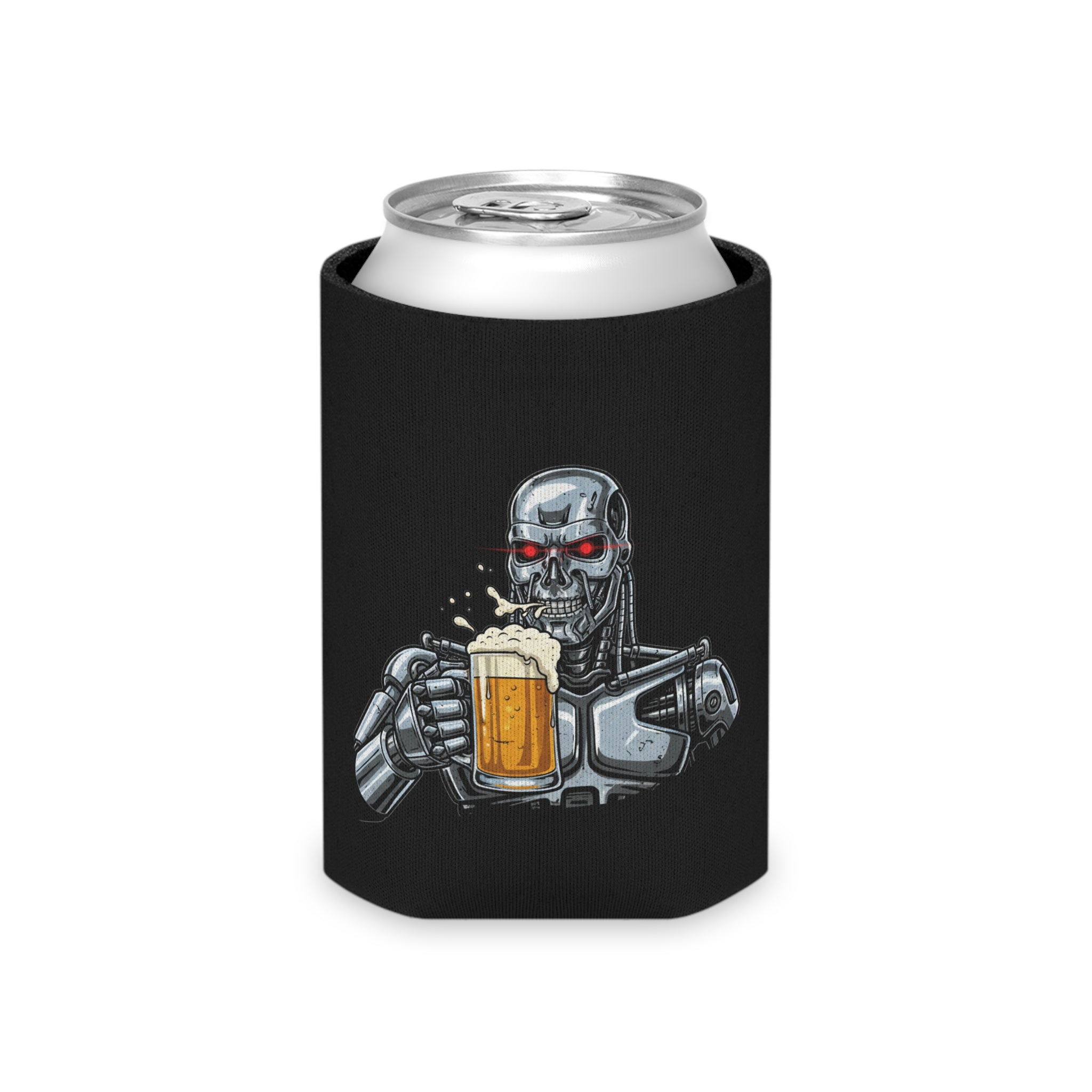 Terminator Robot Cheers Can Cooler - Beer Cooler Koozie